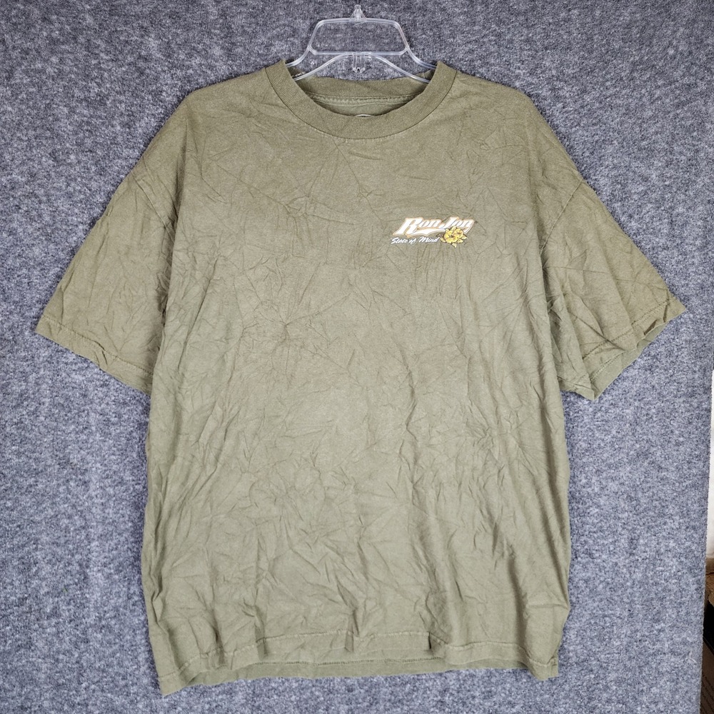 Ron Jon Surf Shop T-Shirt Mens XL State of Mind Olive Green Cocoa Beach FL EUC